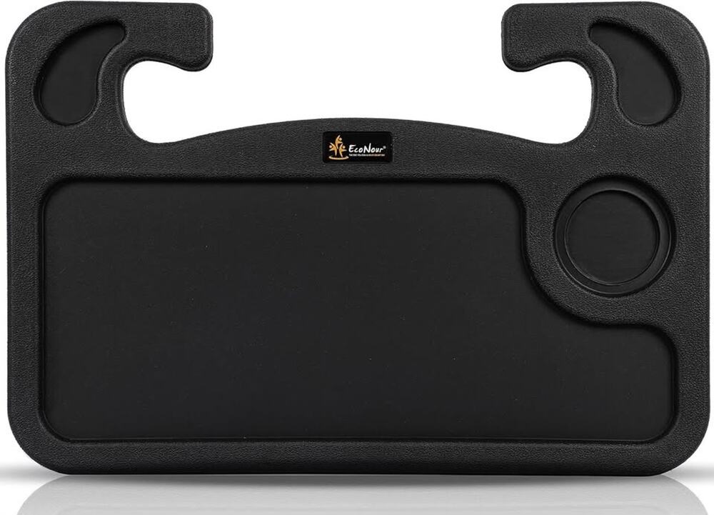 EcoNour 2 In 1 Car Steering Wheel Desk | Tray For Laptop Car Mount With PenBlack